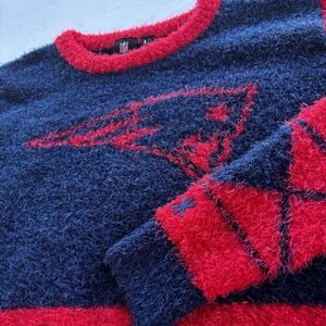 NFL New England Patriots Fuzzy Sweater Mens XL Team Apparel Pullover